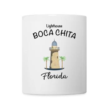 Phare de Boca Chita en Floride, États-Unis - Mug blanc - blanc - Devant