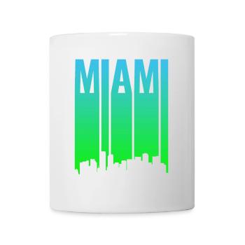 Miami Skyline Gradient - Mug - white - Front