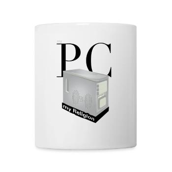 mon PC ma religion - Mug blanc - blanc - Devant