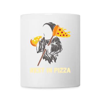 Rest in Pizza der Tod - Tasse - Weiß - Vorne