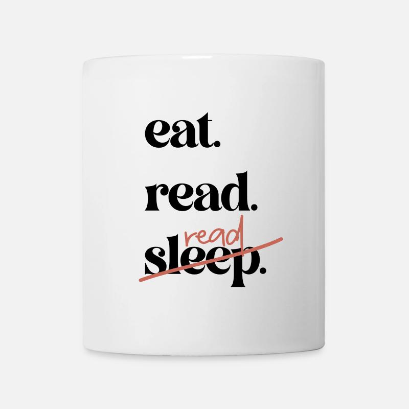 eat, read, read - Mug - white