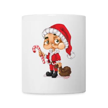Weihnachtsmann Nikolaus Santa - Tasse - Weiß - Vorne