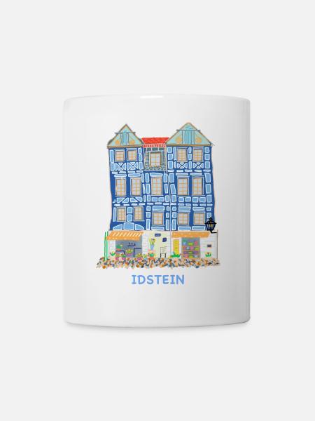 Idstein, Wahrzeichen Schiefes Haus, Deutschland - Tasse - Weiß