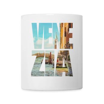 Venice Italy Illustration – Gondola and Canal Roma - Mug - white - Front
