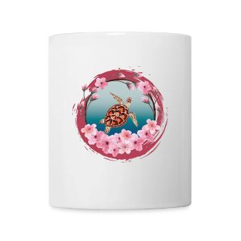 Turtle_Cherry-Blossom - Tasse - Weiß - Vorne