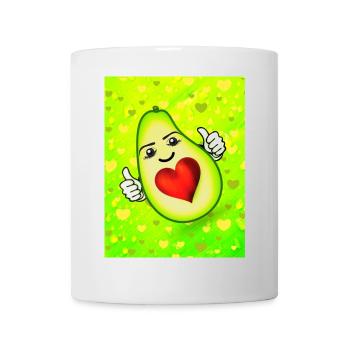 Cute avocado with heart - Mug - white - Front