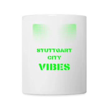 Stuttgart City Vibes - Disco, Techno, Party, Club - Tasse - Weiß - Vorne