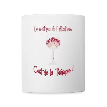 Verre therapie - Mug blanc - blanc - Devant