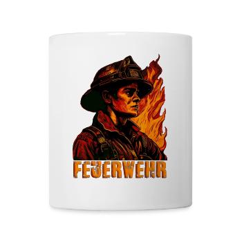 Feuerwehr / Feuerwehrmann - Tasse - Weiß - Vorne
