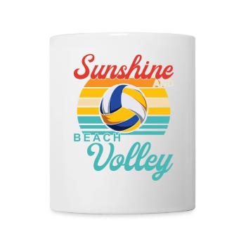 Design Plage Volleyball - Mug blanc - blanc - Devant