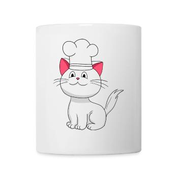 Cat Chef Chef's Hat Children Cooking Kitchen Professions - Mug - white - Front