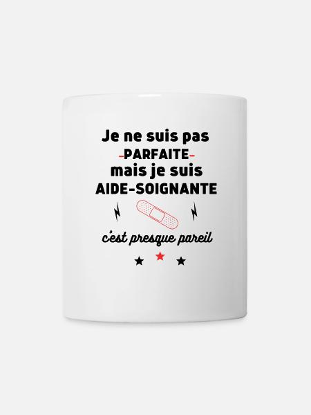 Pas parfaite aide soignante, aide-soignante, santé - Mug blanc - blanc