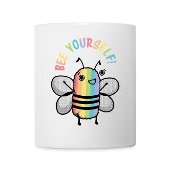 Bleiben Sie Ihre! Biene selbst * - Tasse - Weiß - Vorne