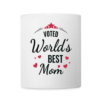 Voted Best Mom Heart Design - Mug - white - Front