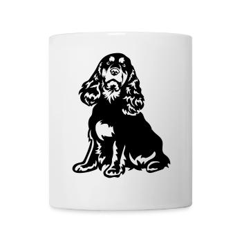 Cocker Spaniel - Tasse - Weiß - Vorne