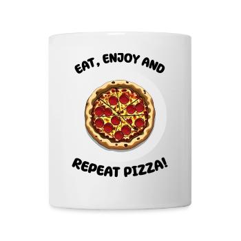 Pizza - Mug blanc - blanc - Devant