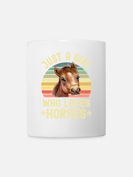 Pferd Pferde - Tasse - Weiß