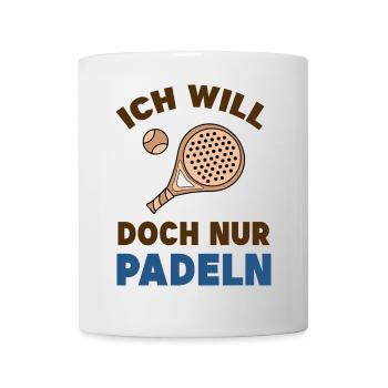 Padel Tennis Statement Sport Player Racket Ball - Mug - white - Front
