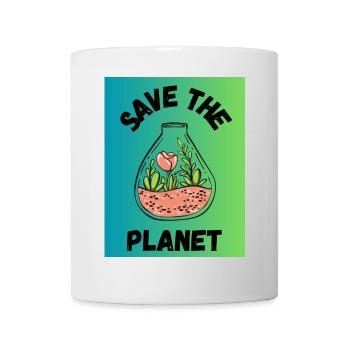 PLANET. PLANET. FEDER. GARTENARBEIT. RUHESTAND - Tasse - Weiß - Vorne