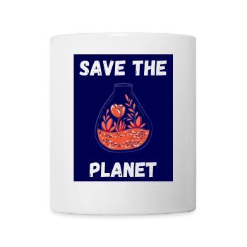 PLANET. TAG DER ERDE. ÖKOLOGIE. GARTEN. BAUM - Tasse - Weiß - Vorne