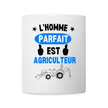 Homme Parfait Agriculteur - Mug blanc - blanc - Devant