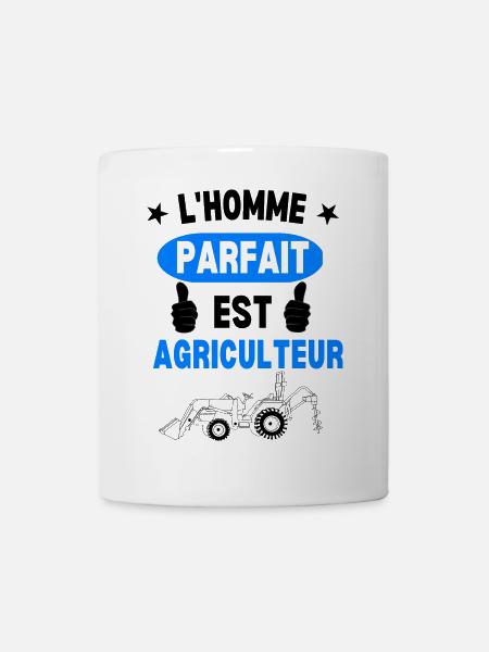 Homme Parfait Agriculteur - Mug blanc - blanc