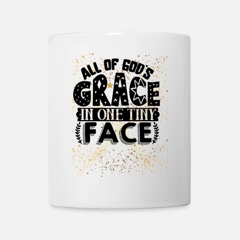 Éclat doré et confettis glamour - Mug blanc - blanc