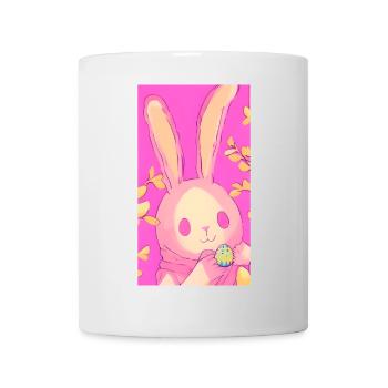 Pastell Osterhase Rosa Osterei - Tasse - Weiß - Vorne