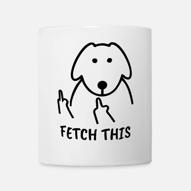 Dog Fetch This Funny Animals - Mug - white