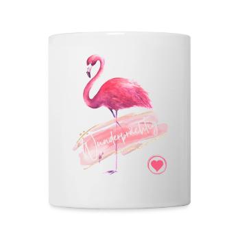 Wunderprächtig - Flamingo pink - Wortschätze - Tasse - Weiß - Vorne