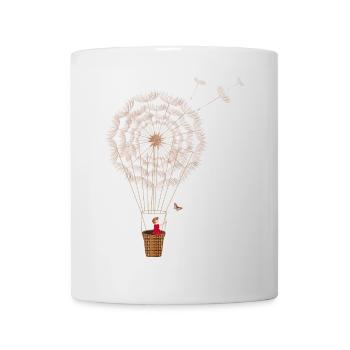 fantasievoller Pusteblumen Ballon - Tasse - Weiß - Vorne