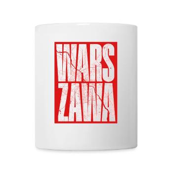 Warszawa Stadtkarte im Schriftzug-Design - Tasse - Weiß - Vorne