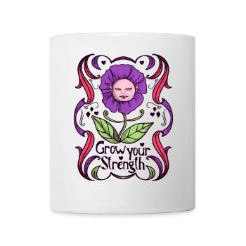 Empowerment Blumendesign - Tasse - Weiß - Vorne