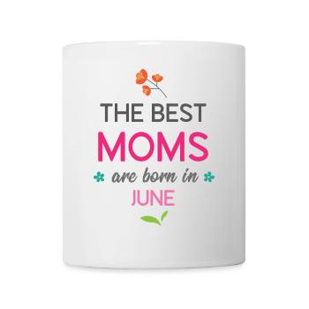 Die besten Mütter werden im Juni geboren - Tasse - Weiß - Vorne