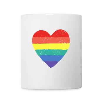 Rainbow Heart & Pride - Tasse - Weiß - Vorne
