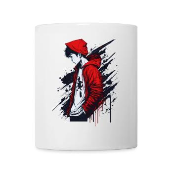Junge Street Style - Tasse - Weiß - Vorne