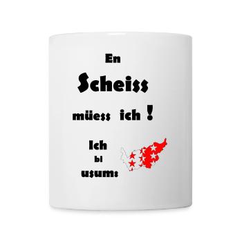 Sternenrote Inselkarte / Wallis - Tasse - Weiß - Vorne