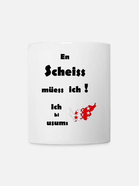 Sternenrote Inselkarte / Wallis - Tasse - Weiß
