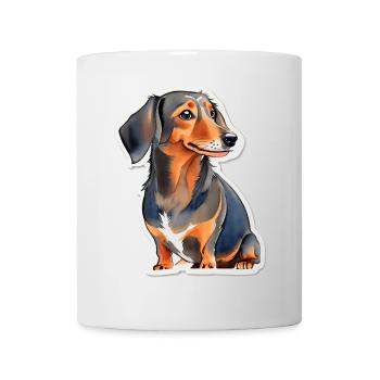 Dackel - Tasse - Weiß - Vorne