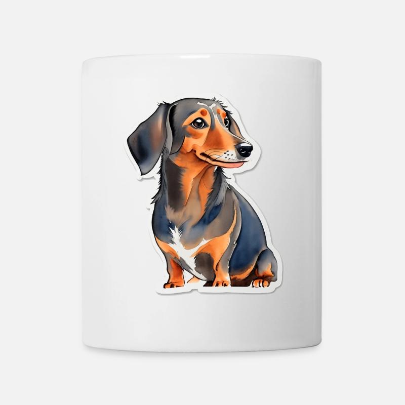 Dackel - Tasse - Weiß