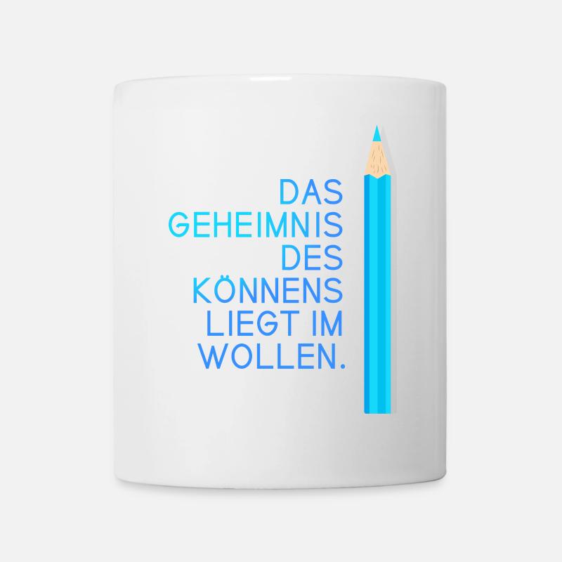 schule motivation einschulung prüfung abi spruch l - Tasse - Weiß