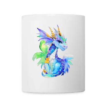 Kleiner Drache - Tasse - Weiß - Vorne