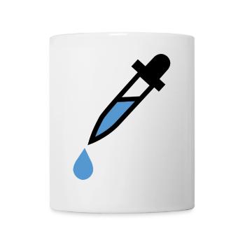 pipette dropping glass dosage - Mug - white - Front