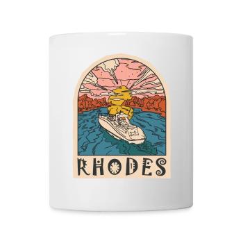 Rhodes Holidays Beach Grèce - Mug blanc - blanc - Devant