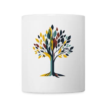 Baum - Tasse - Weiß - Vorne