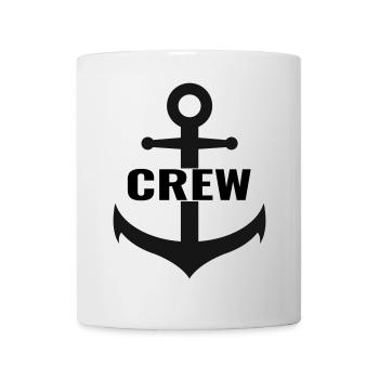 Crew with anchor the team design - Mug - white - Front
