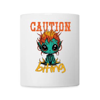 Attention vif - Mug blanc - blanc - Devant