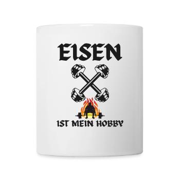 Eisen ist mein Hobby - Tasse - Weiß - Vorne