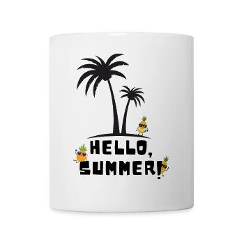 Hello summer - Tasse - Weiß - Vorne