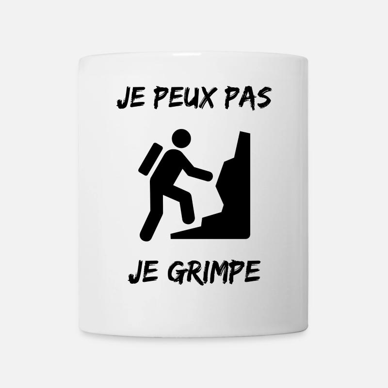 ESCALADE. CLIMB. CLIMBING. ESCALADE. VAN. GRIMPE. - Mug blanc - blanc